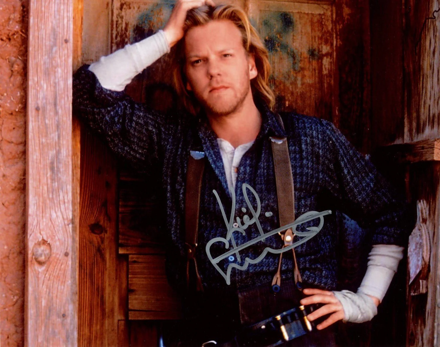 Kiefer Sutherland Young Guns 8x10 Signed Photo JSA Certified Autograph