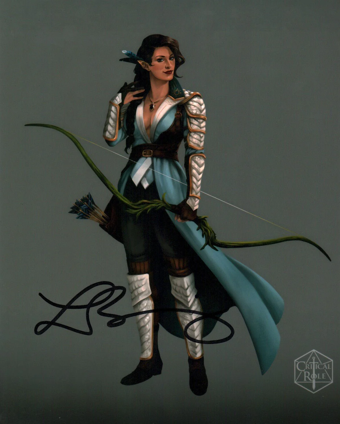 Laura Bailey The Legend Of Vox Machina 8x10 Signed Photo JSA Certified Autograph