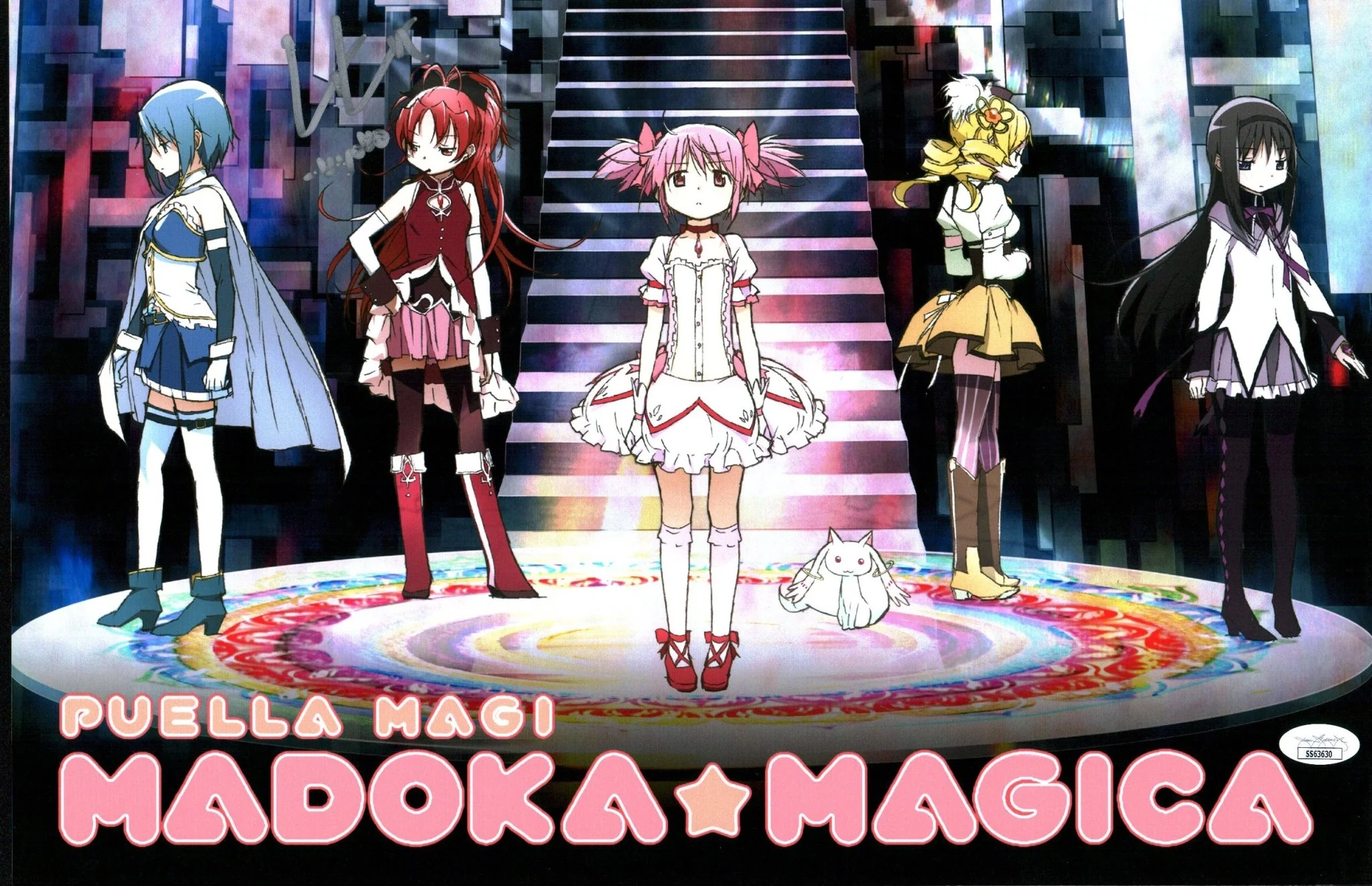 Lauren Landa Puella Magi Madoka Magica 11x17 Photo Poster Signed JSA Certified Autograph