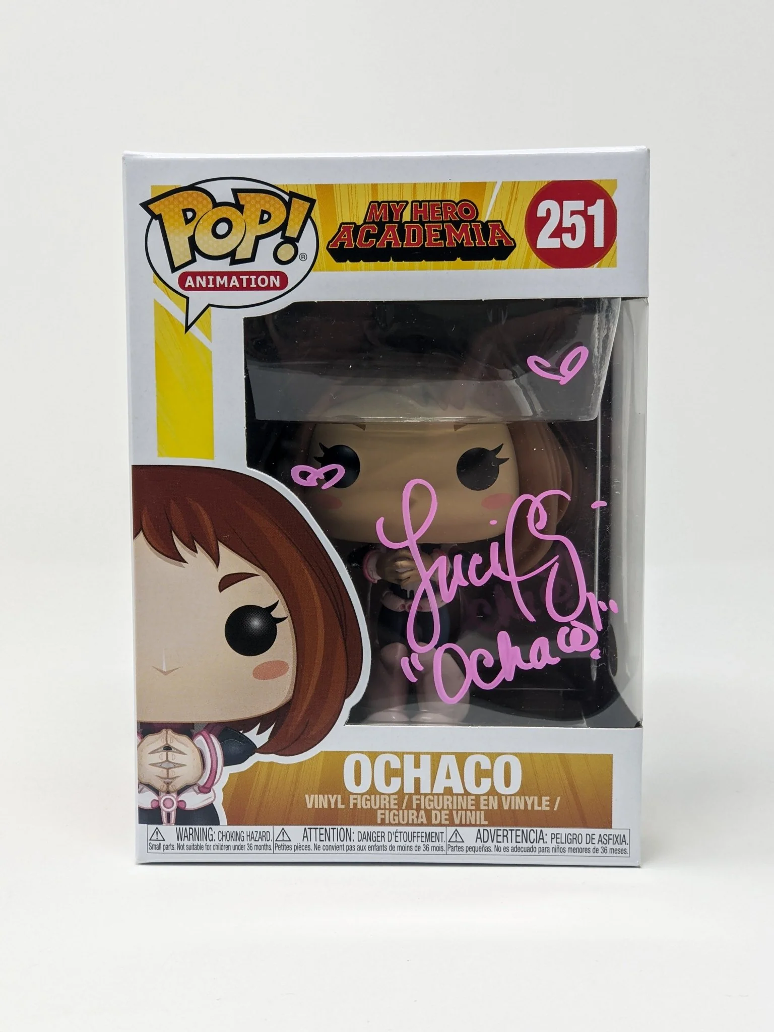 Luci Christian My Hero Academia Ochaco #251 Signed Funko Pop JSA Certified Autograph - Image 7