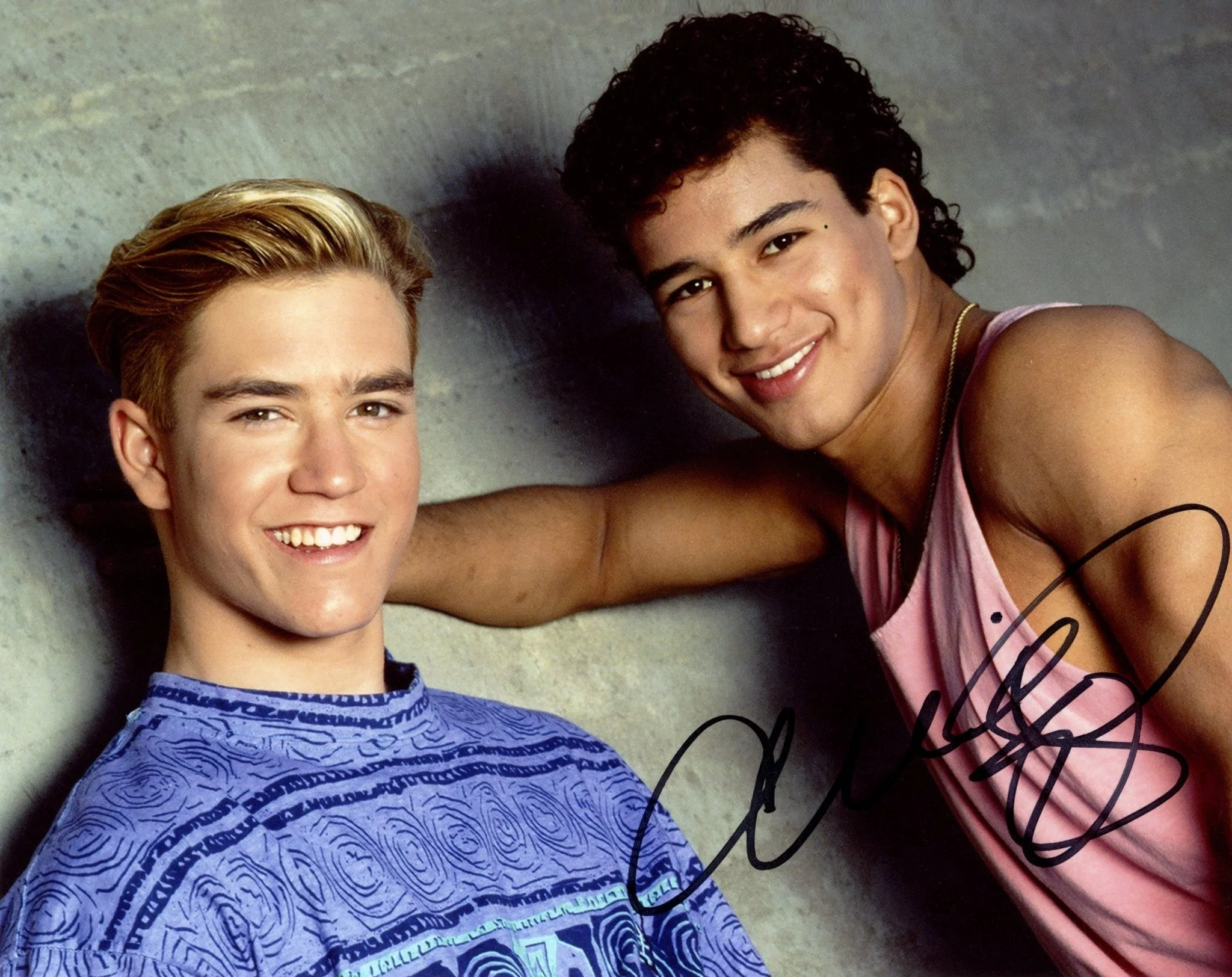 Mario Lopez Saved by the Bell 8x10 Signed Photo JSA Certified Autograph