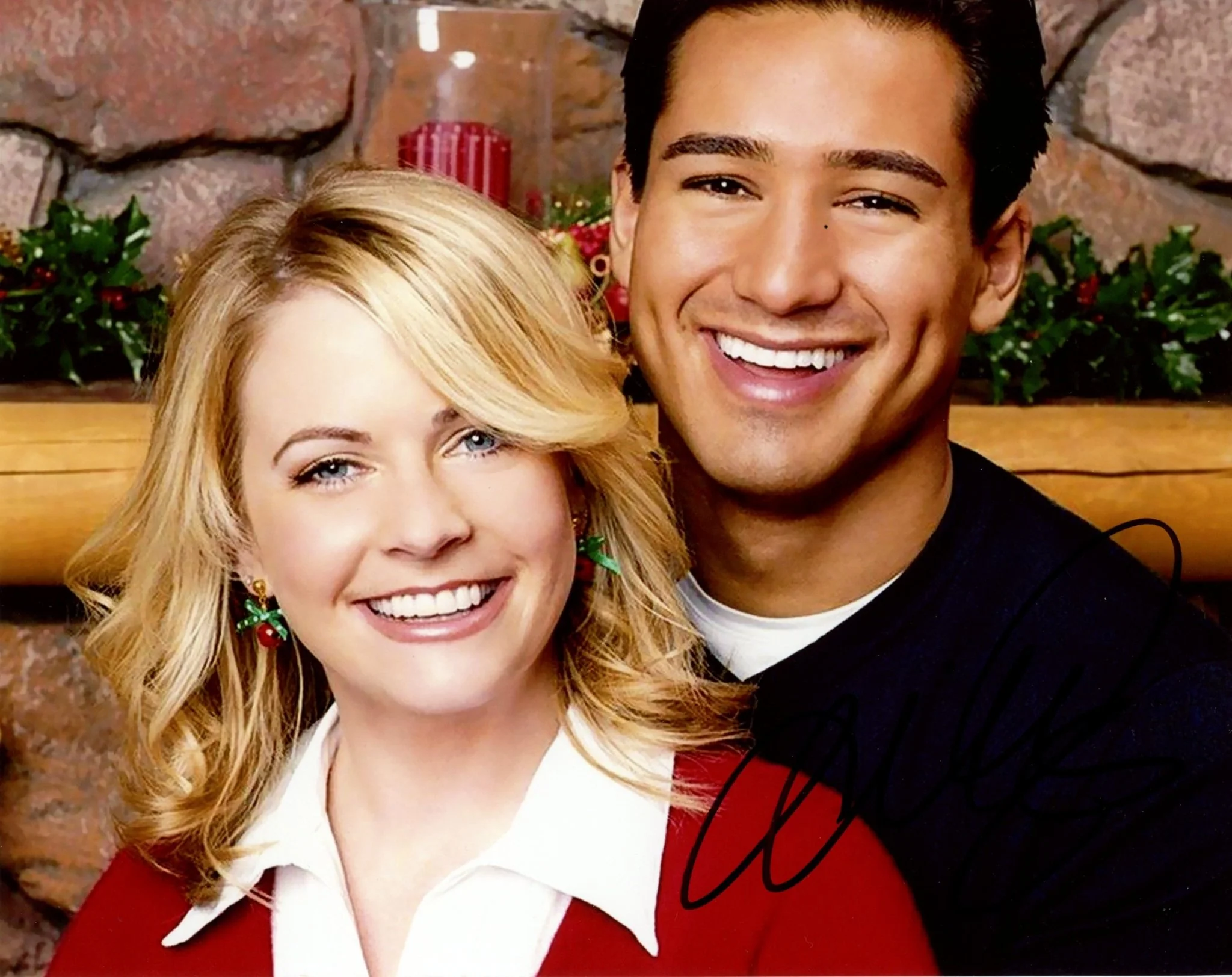 Mario Lopez Holiday in Handcuffs 8x10 Signed Photo JSA Certified Autograph