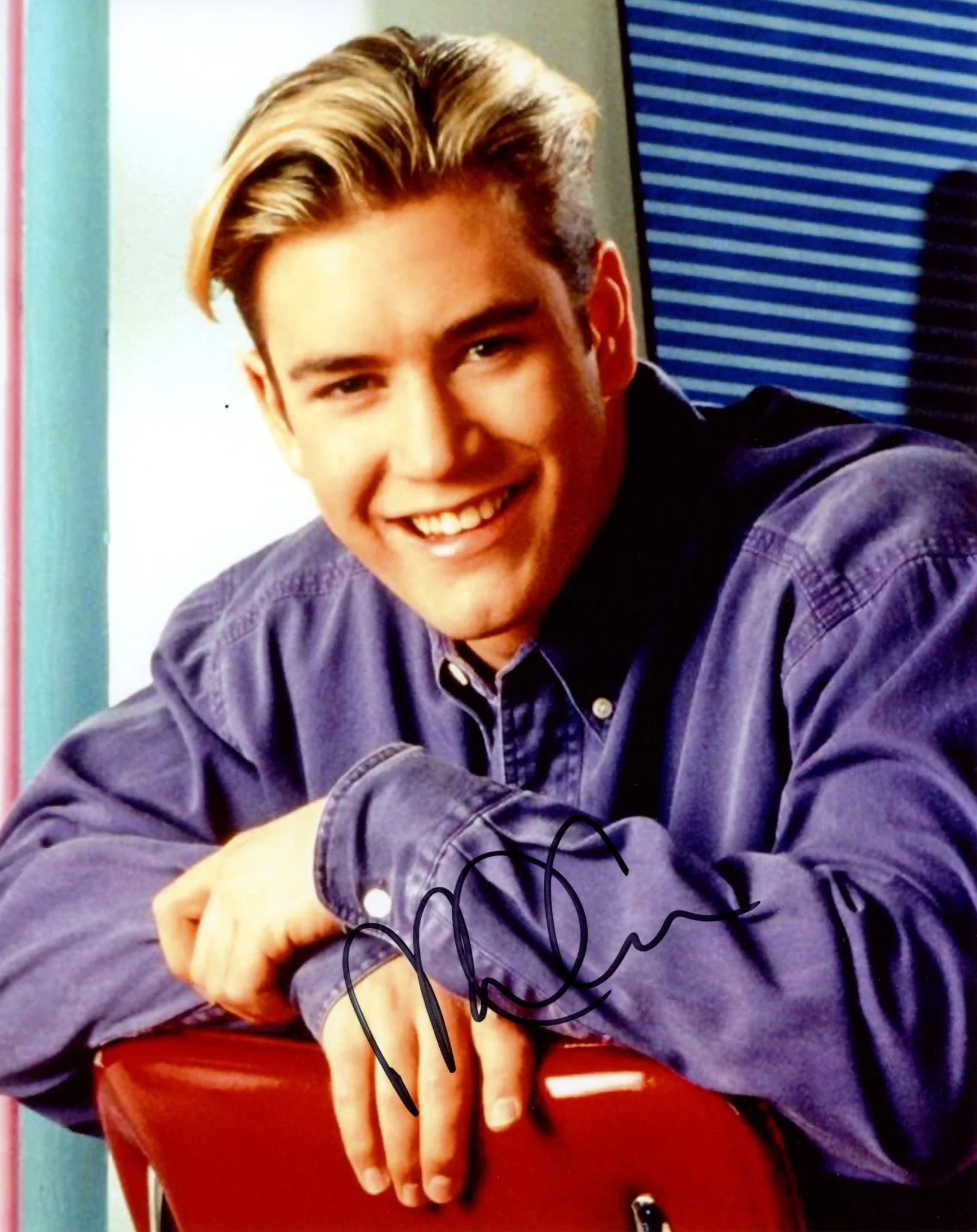 Mark-Paul Gosselaar Saved by the Bell 8x10 Signed Photo JSA Certified Autograph