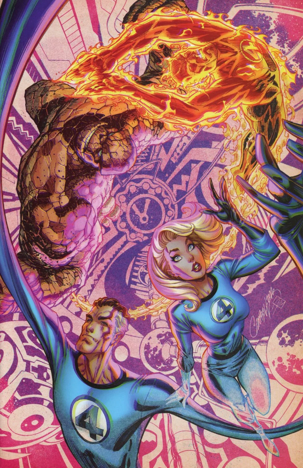 Marvel Fantastic Four #1 Campbell 1:100 Virgin Variant Edition Comic Book - Image 2
