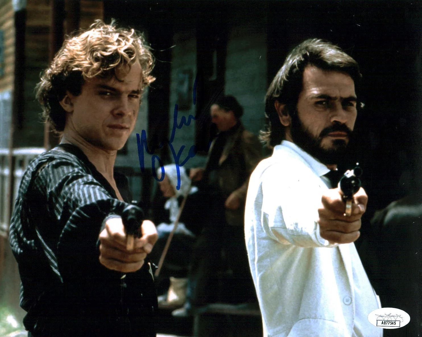 Michael O'Keefe Nate and Hayes 8x10 Photo Signed Autograph JSA Certified COA Auto