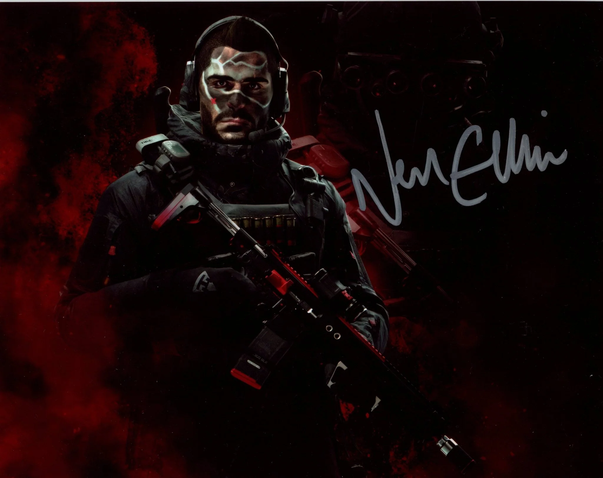 Neil Ellice Call of Duty: Modern Warfare III 8x10 Signed Photo JSA Certified Autograph