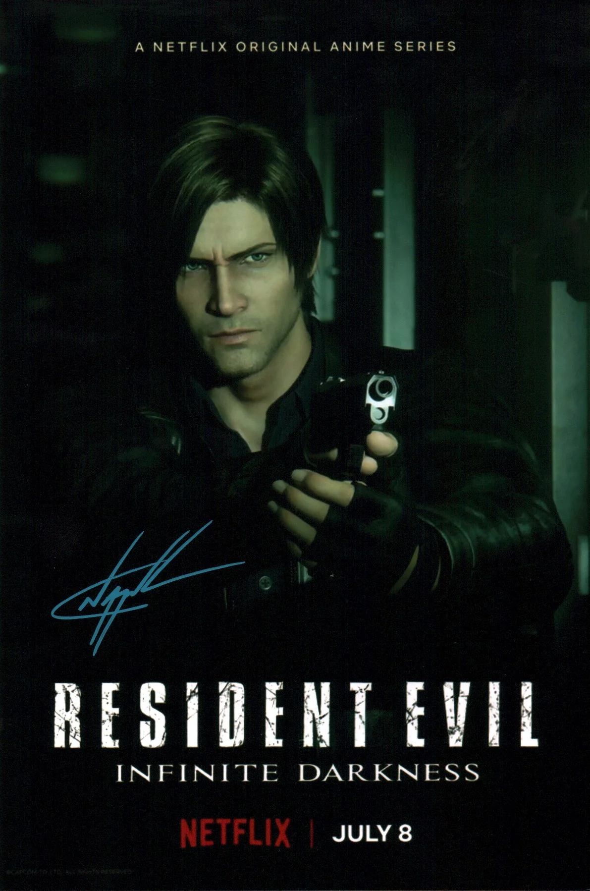 Nick Apostolides Resident Evil 8x12 Cast Signed Photo JSA Certified Autograph