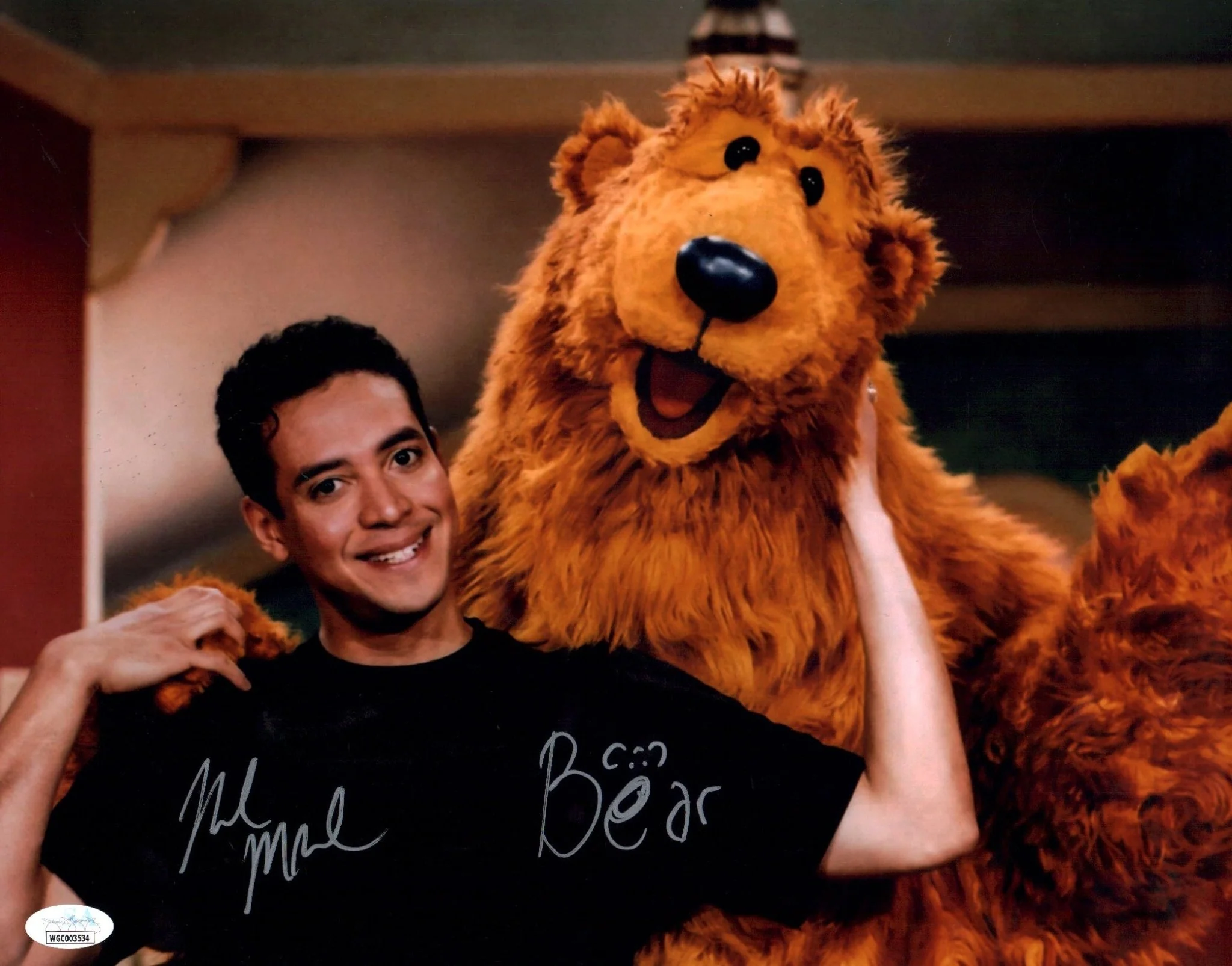 Noel MacNeal Bear in the Big Blue House 11x17 Photo Poster Signed Autograph JSA Certified