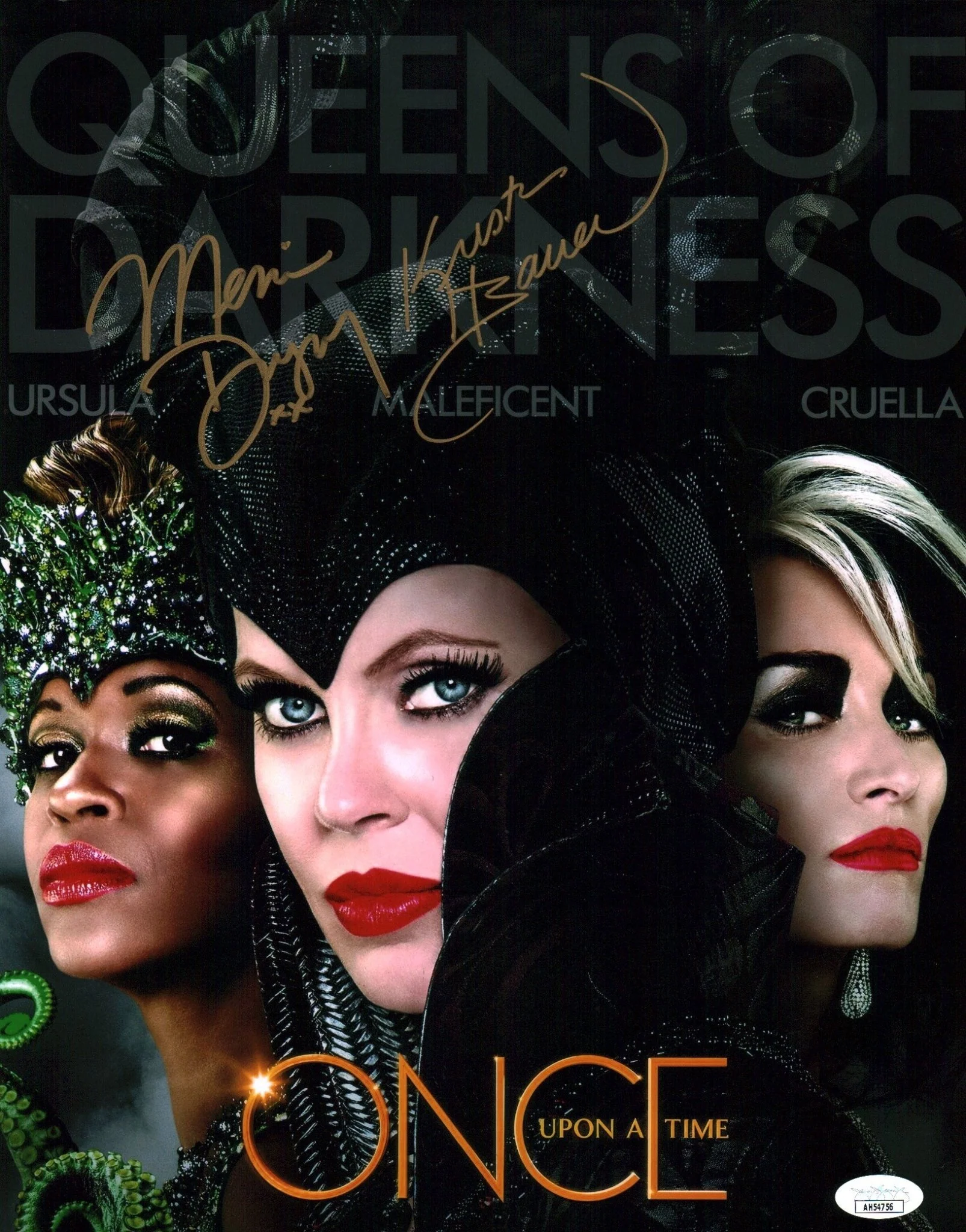 Once Upon A Time OUAT 11x14 Signed Photo Poster Bauer Dungey JSA Certified Autograph