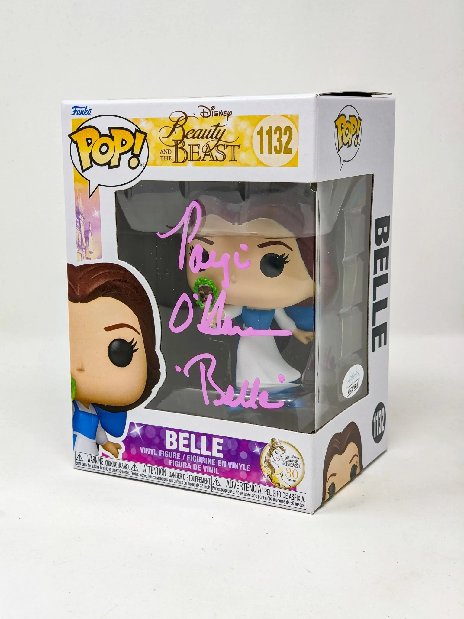 Paige O'Hara Disney Beauty and the Beast Belle #1132 Signed Funko Pop JSA Certified Autograph - Image 5