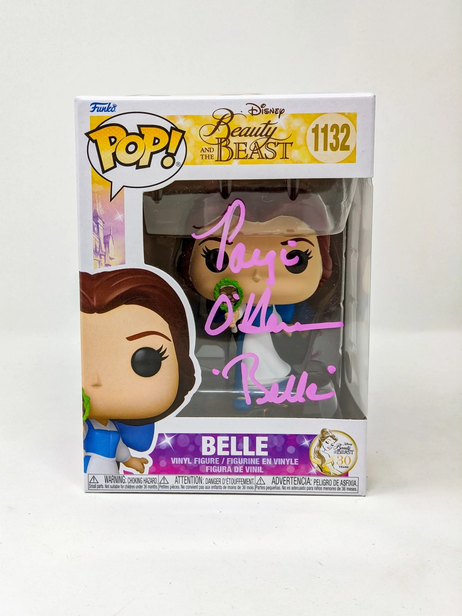 Paige O'Hara Disney Beauty and the Beast Belle #1132 Signed Funko Pop JSA Certified Autograph - Image 6