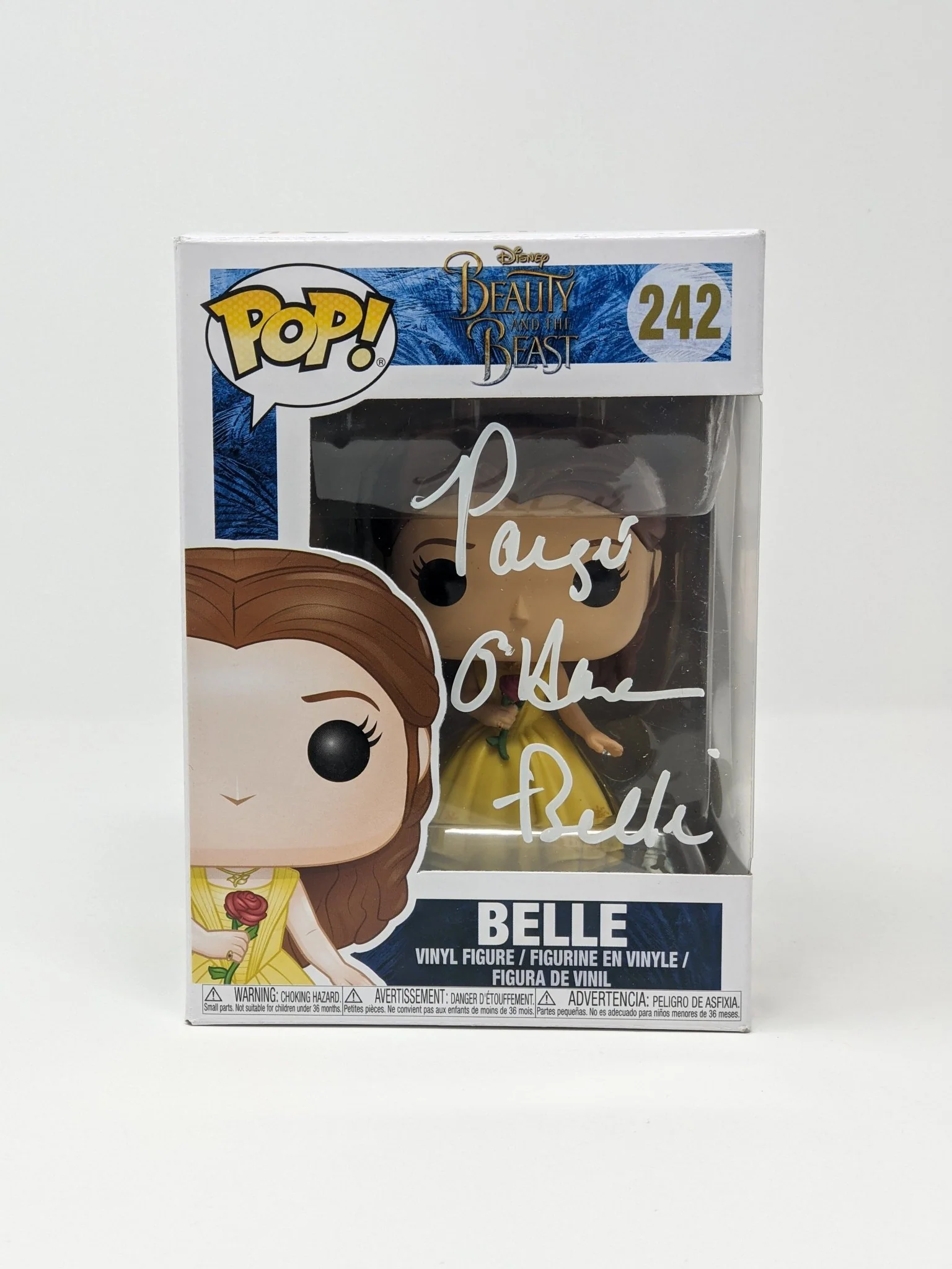 Paige O'Hara Disney Beauty and the Beast Belle #242 Signed Funko Pop JSA Certified Autograph - Image 2