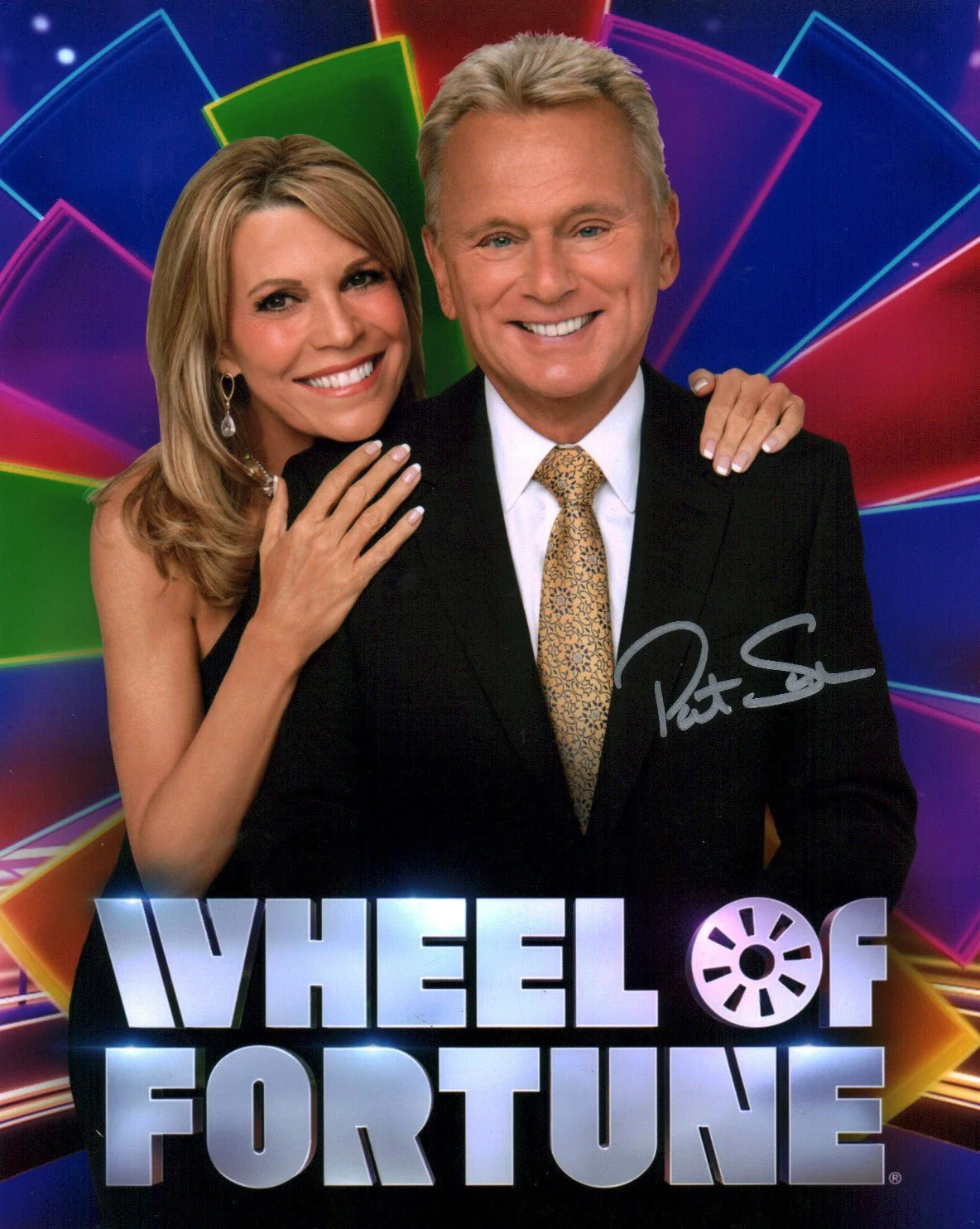 Pat Sajak Wheel Of Fortune 8x10 signed Photo JSA Certified Autograph