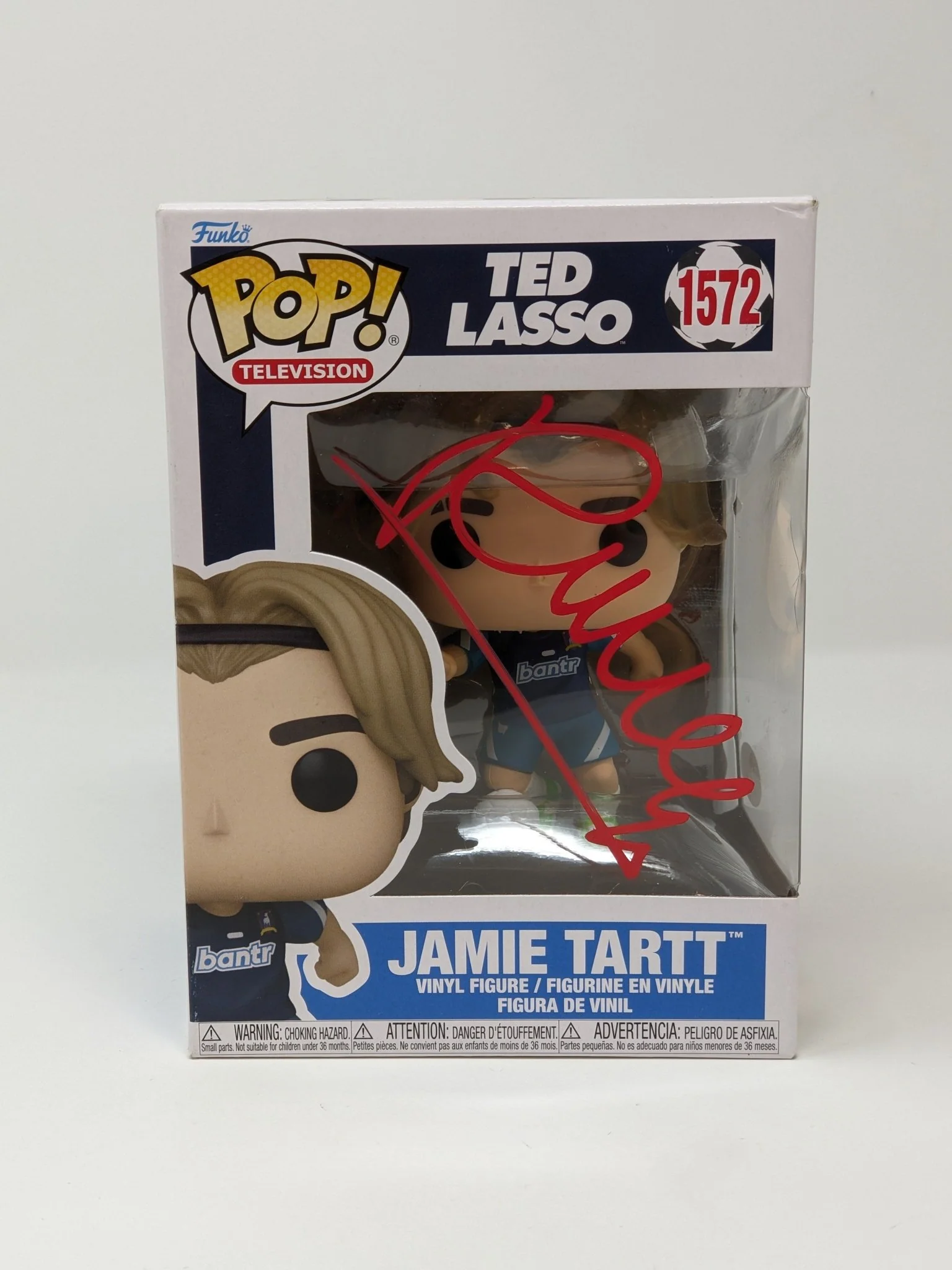 Phil Dunster Ted Lasso Jamie Tartt #1572 Signed Funko Pop JSA Certified Autograph - Image 2