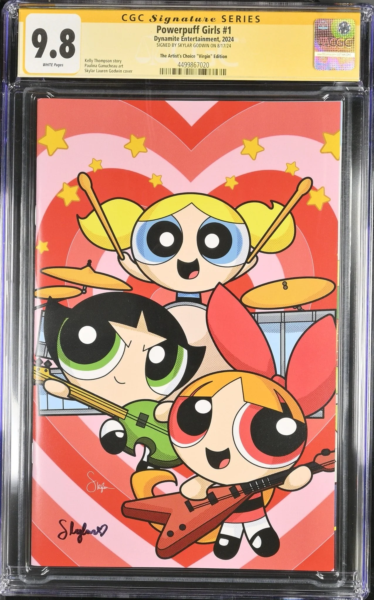 Powerpuff Girls #1 The Artist's Choice "Virgin" Edition CGC Signature Series 9.8 Signed by Skylar Godwin - Image 3