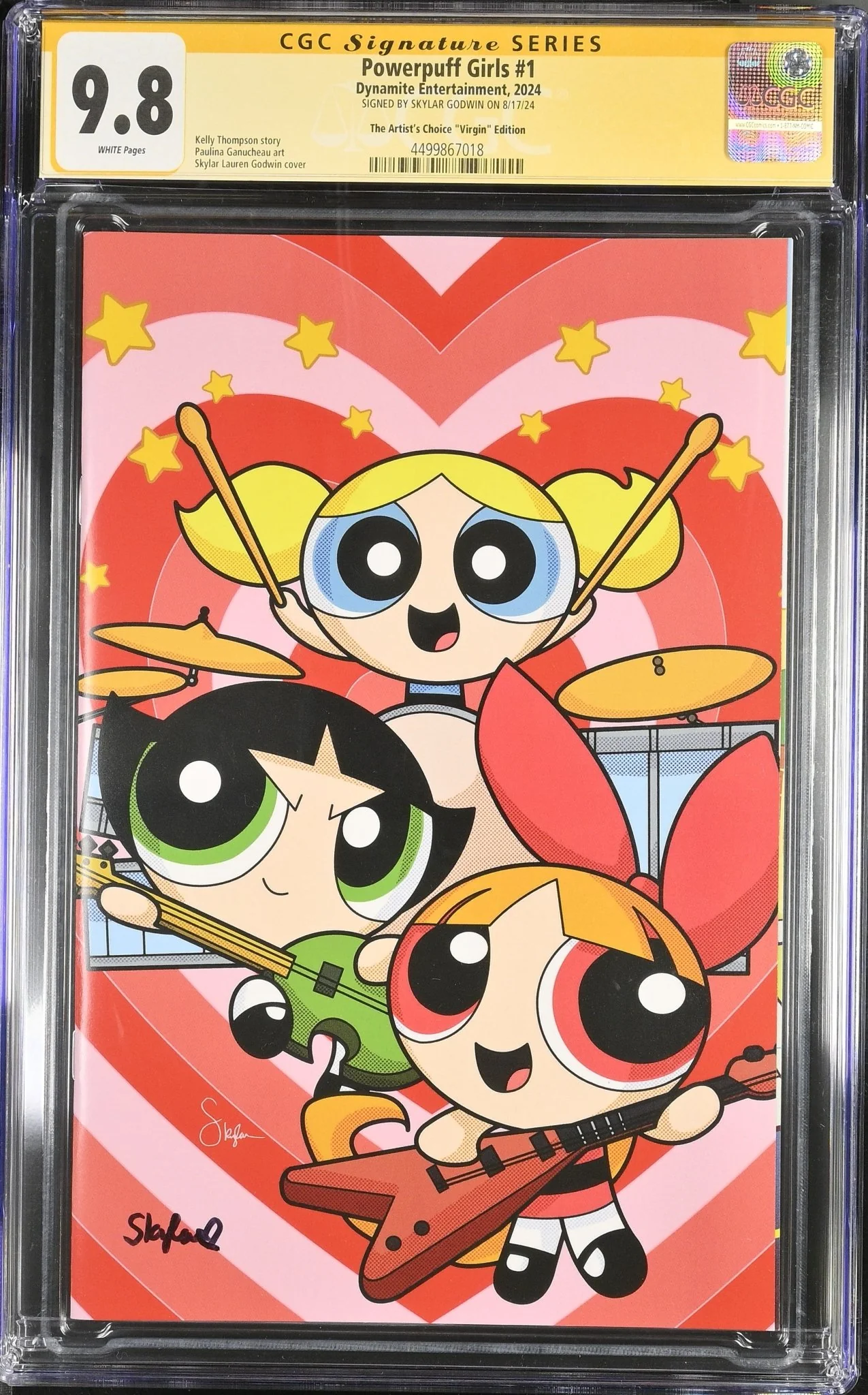 Powerpuff Girls #1 The Artist's Choice "Virgin" Edition CGC Signature Series 9.8 Signed by Skylar Godwin - Image 6