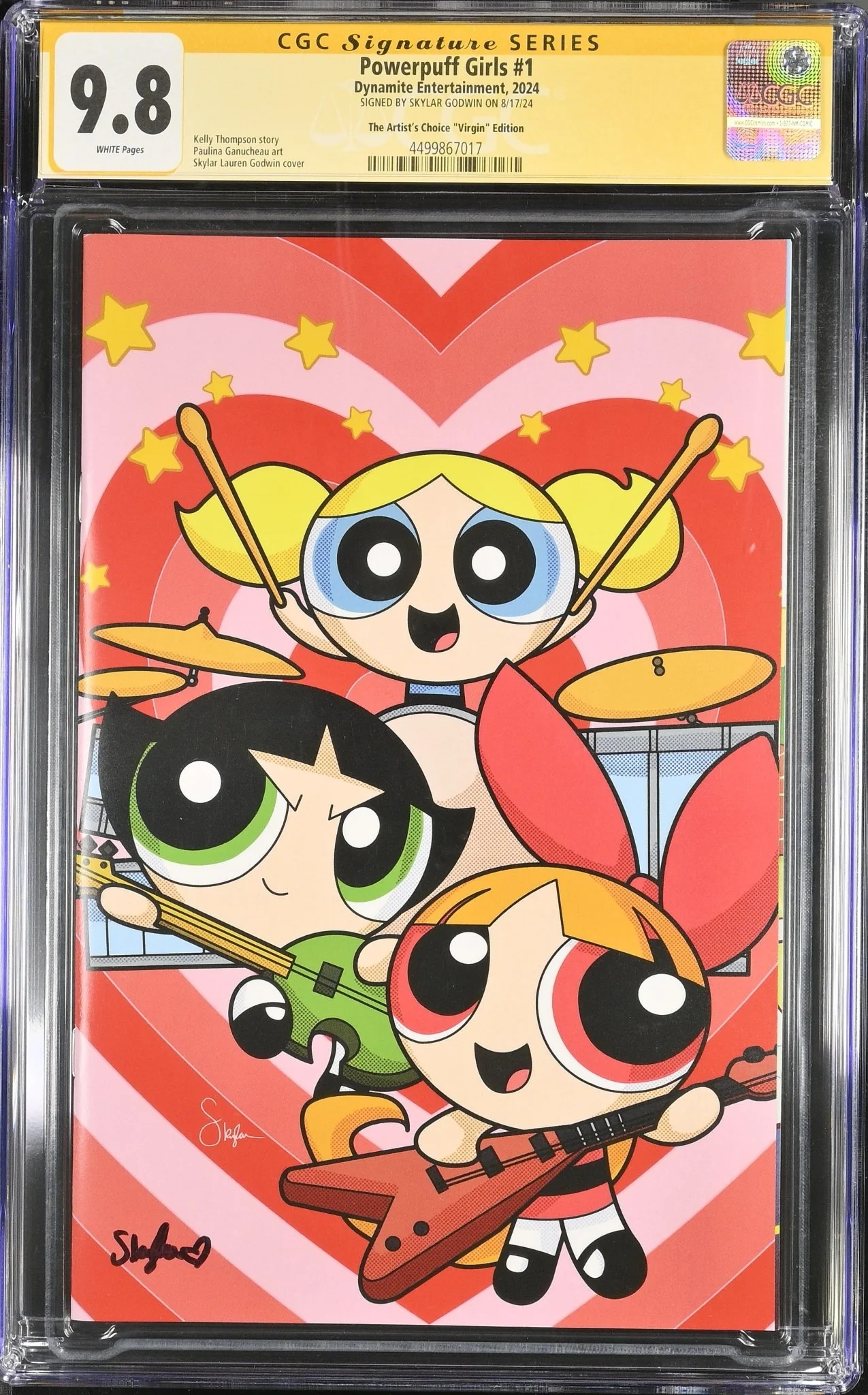 Powerpuff Girls #1 The Artist's Choice "Virgin" Edition CGC Signature Series 9.8 Signed by Skylar Godwin - Image 7
