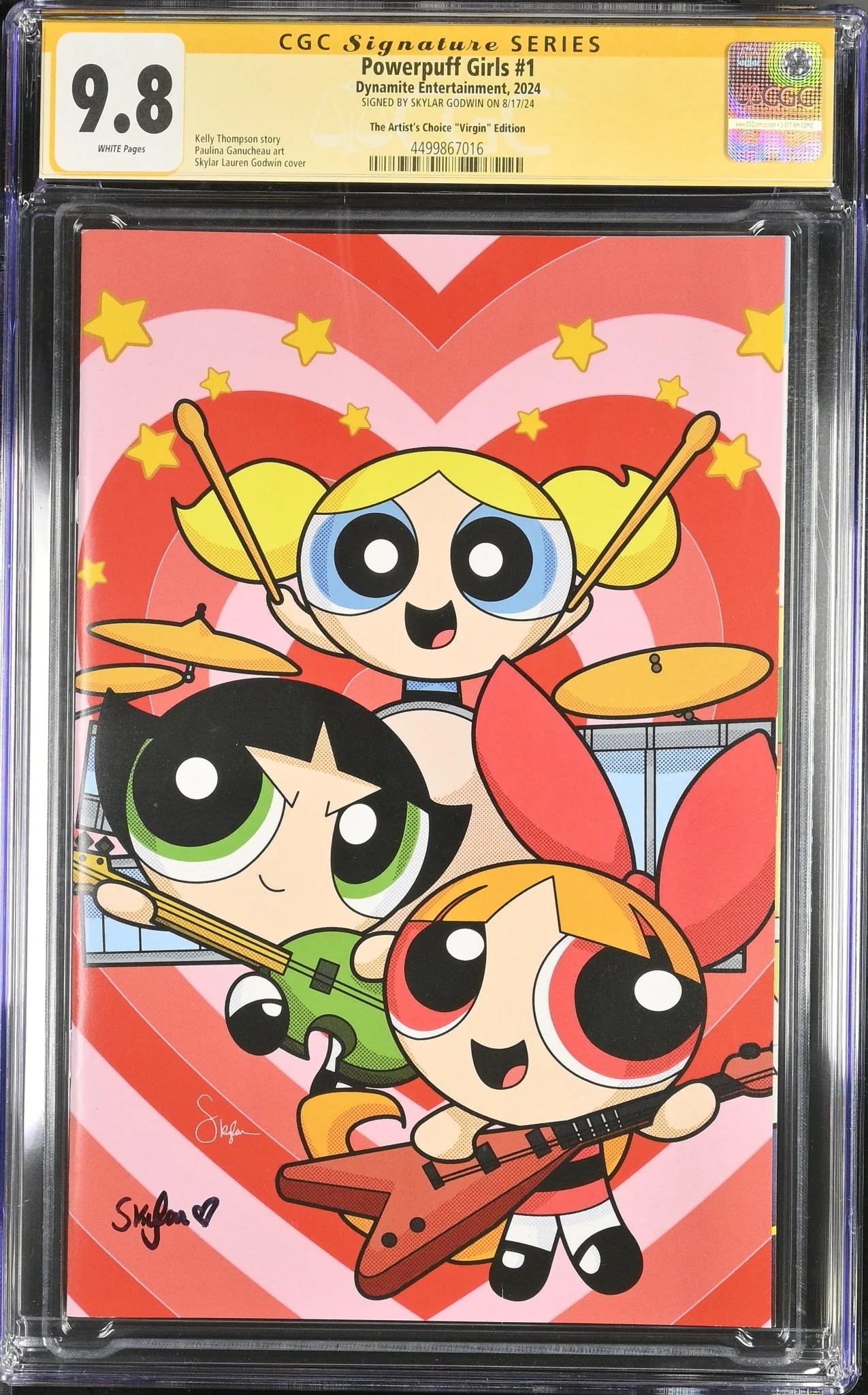 Powerpuff Girls #1 The Artist's Choice "Virgin" Edition CGC Signature Series 9.8 Signed by Skylar Godwin - Image 8