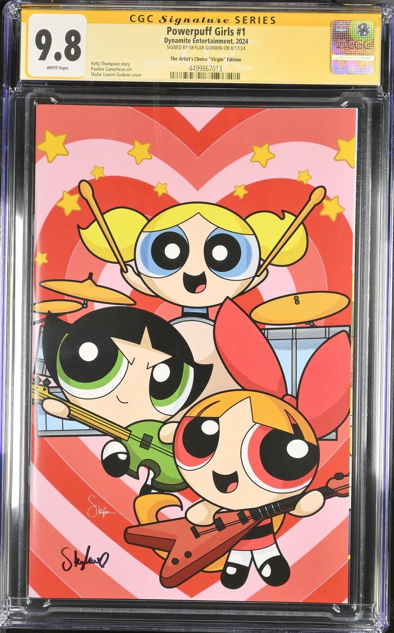 Powerpuff Girls #1 The Artist's Choice "Virgin" Edition CGC Signature Series 9.8 Signed by Skylar Godwin - Image 9