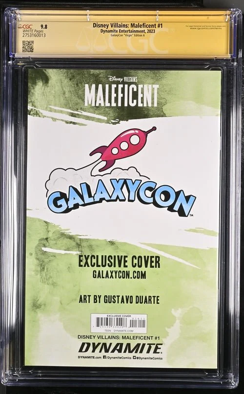 Disney Villains Maleficent #1 GalaxyCon Exclusive Duarte Virgin Variant CGC Signature Series 9.8 - Image 11