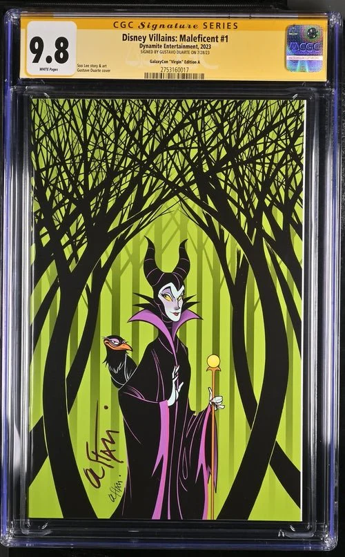 Disney Villains Maleficent #1 GalaxyCon Exclusive Duarte Virgin Variant CGC Signature Series 9.8 - Image 18