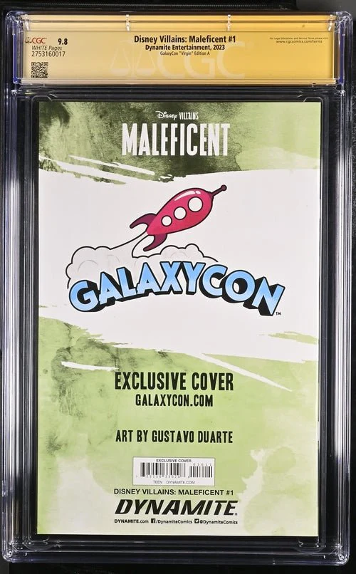 Disney Villains Maleficent #1 GalaxyCon Exclusive Duarte Virgin Variant CGC Signature Series 9.8 - Image 19