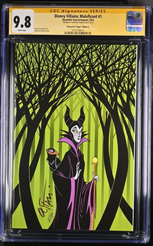 Disney Villains Maleficent #1 GalaxyCon Exclusive Duarte Virgin Variant CGC Signature Series 9.8 - Image 22