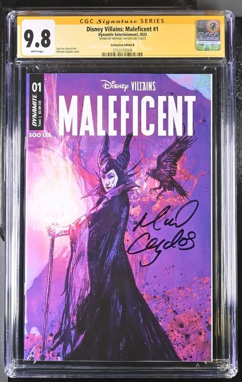 Disney Villains Maleficent #1 GalaxyCon Exclusive Gaydos Variant CGC Signature Series 9.8 Signed by Michael Gaydos - Image 12