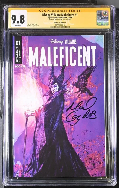 Disney Villains Maleficent #1 GalaxyCon Exclusive Gaydos Variant CGC Signature Series 9.8 Signed by Michael Gaydos - Image 26