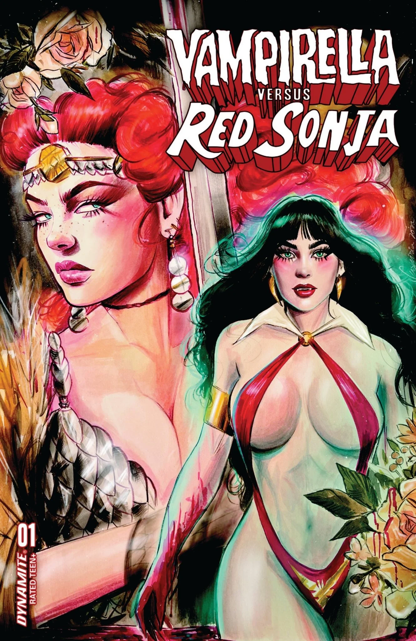 Vampirella vs. Red Sonja #1 GalaxyCon Exclusive Variant Comic Book - Image 2