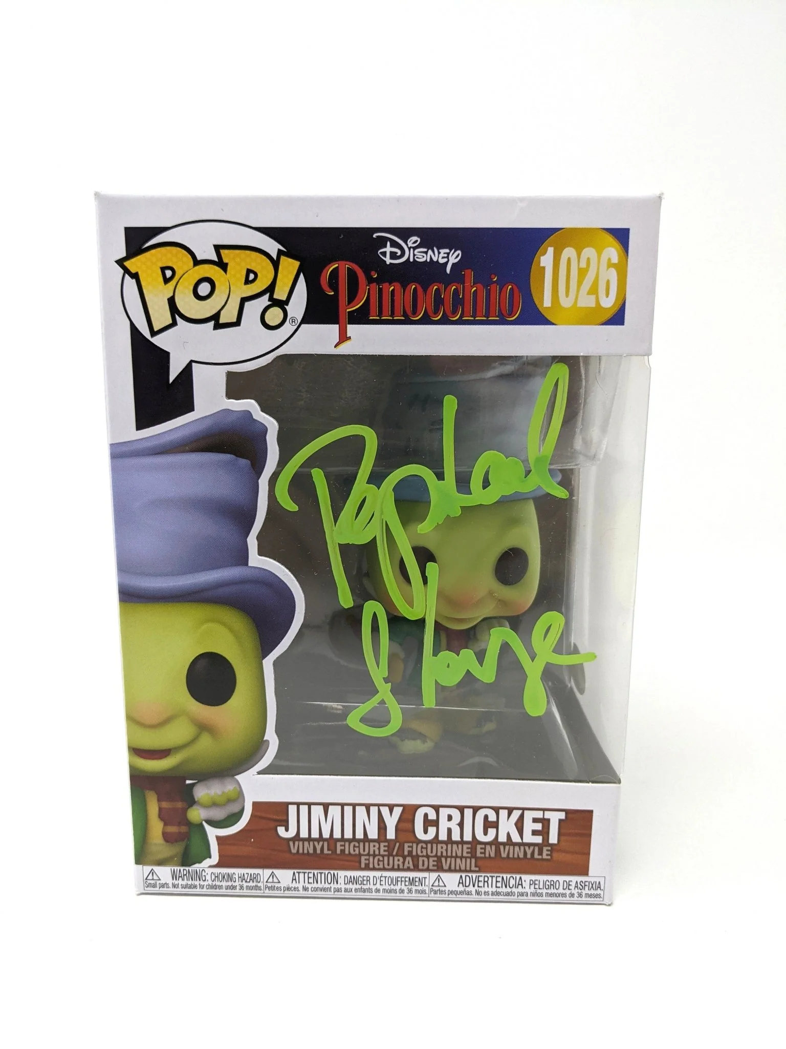 Raphael Sbarge Pinocchio OUAT Jiminy Cricket #1026 Signed Funko POP JSA Certified Autograph - Image 2