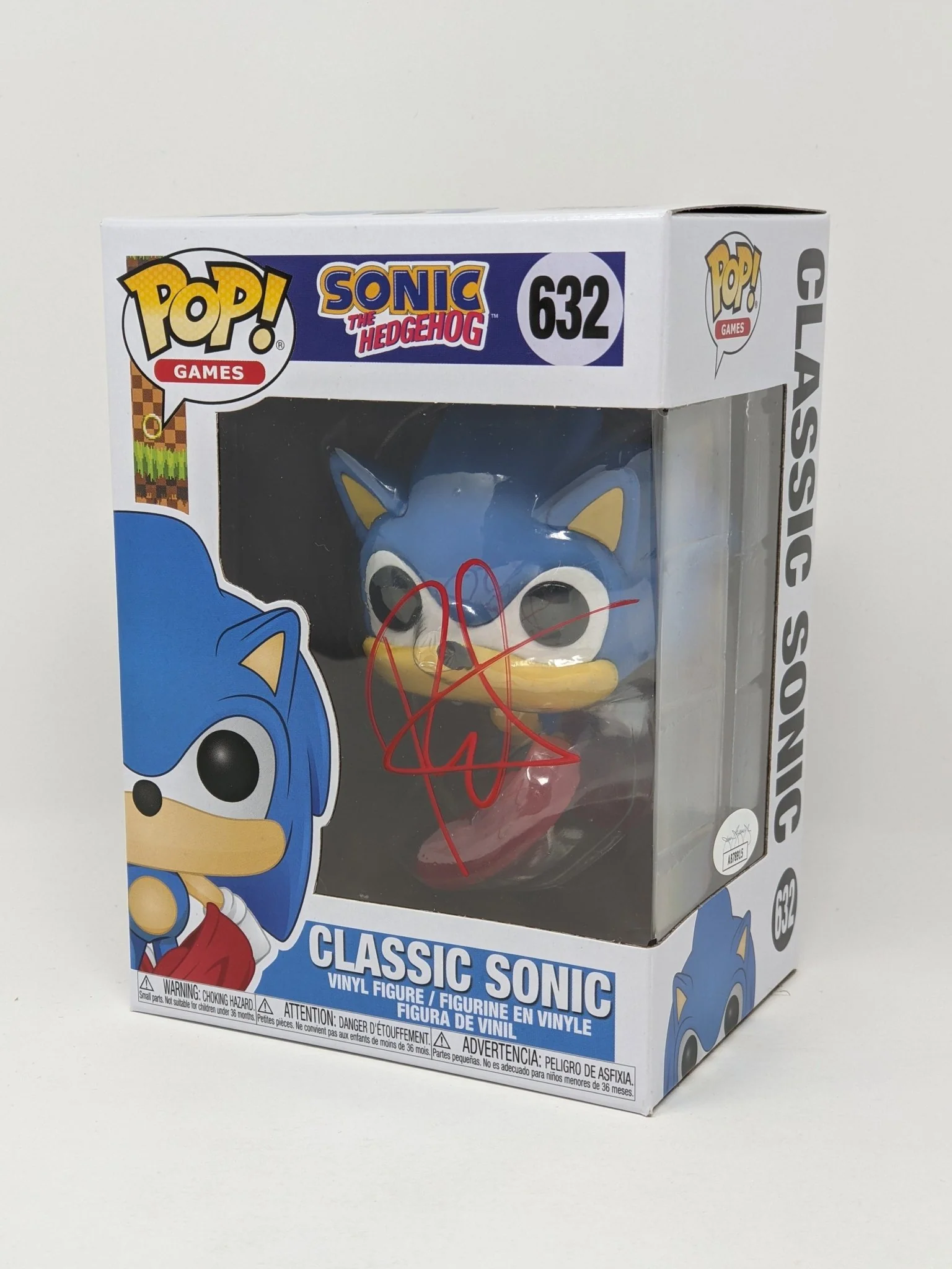 Roger Craig Smith Sonic the Hedgehog Classic Sonic #632 Signed Funko Pop JSA Certified Autograph