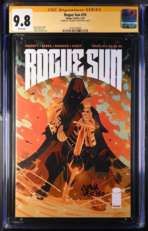 Rogue Sun #10  Image Comics CGC Signature Series 9.8 Signed Luana Vecchio - Image 2