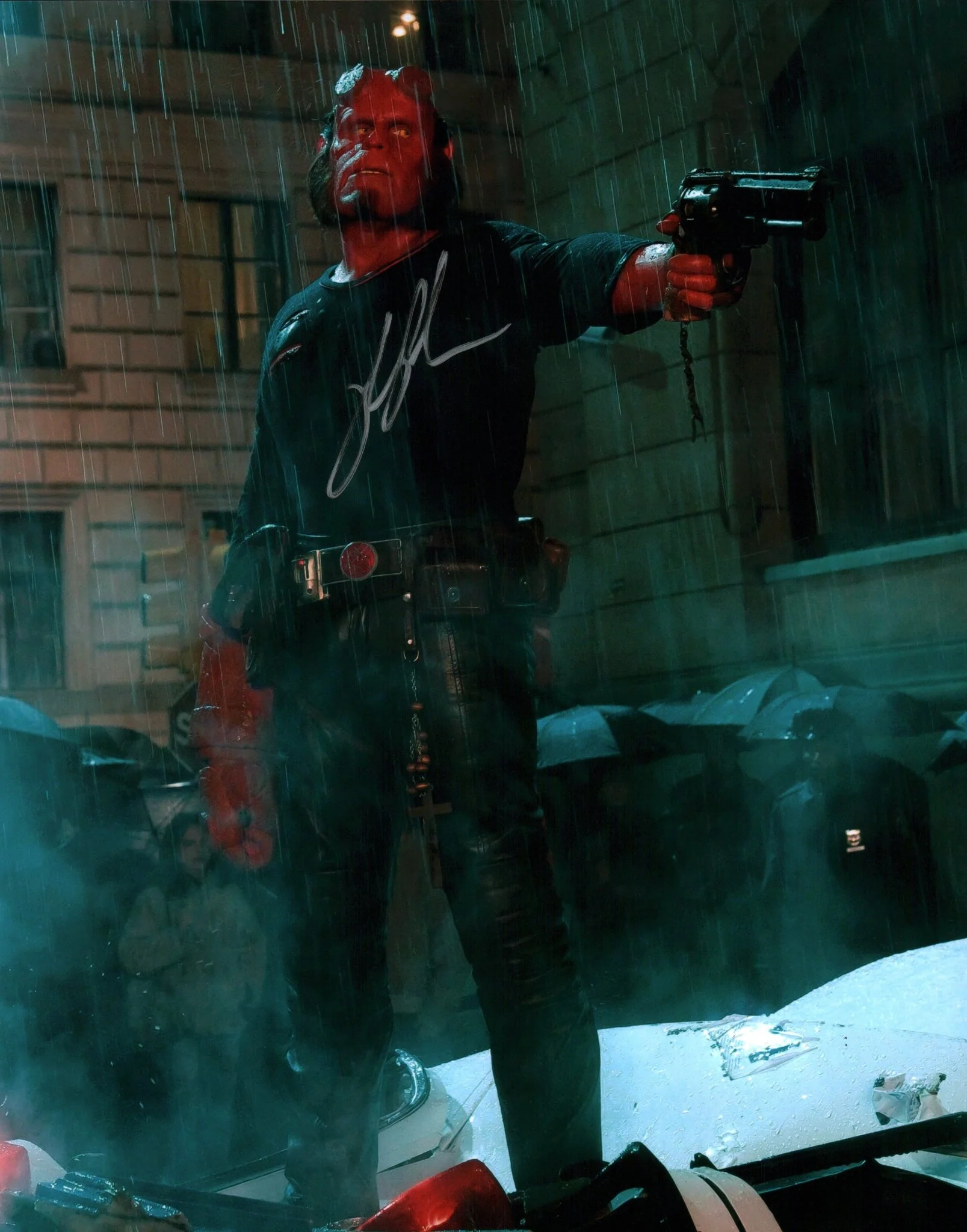 Ron Perlman Hellboy 11x14 Photo Poster JSA Certified Autograph - Image 2