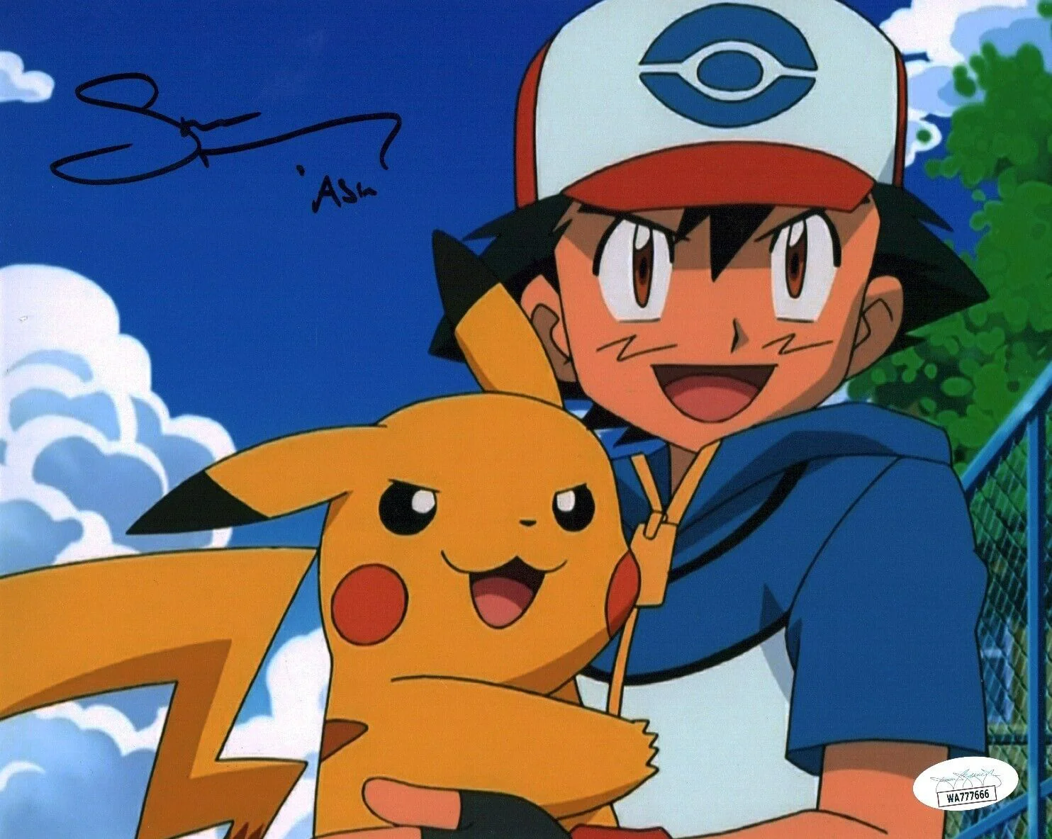Sarah Natochenny Pokemon 8x10 Signed Photo JSA Certified Autograph