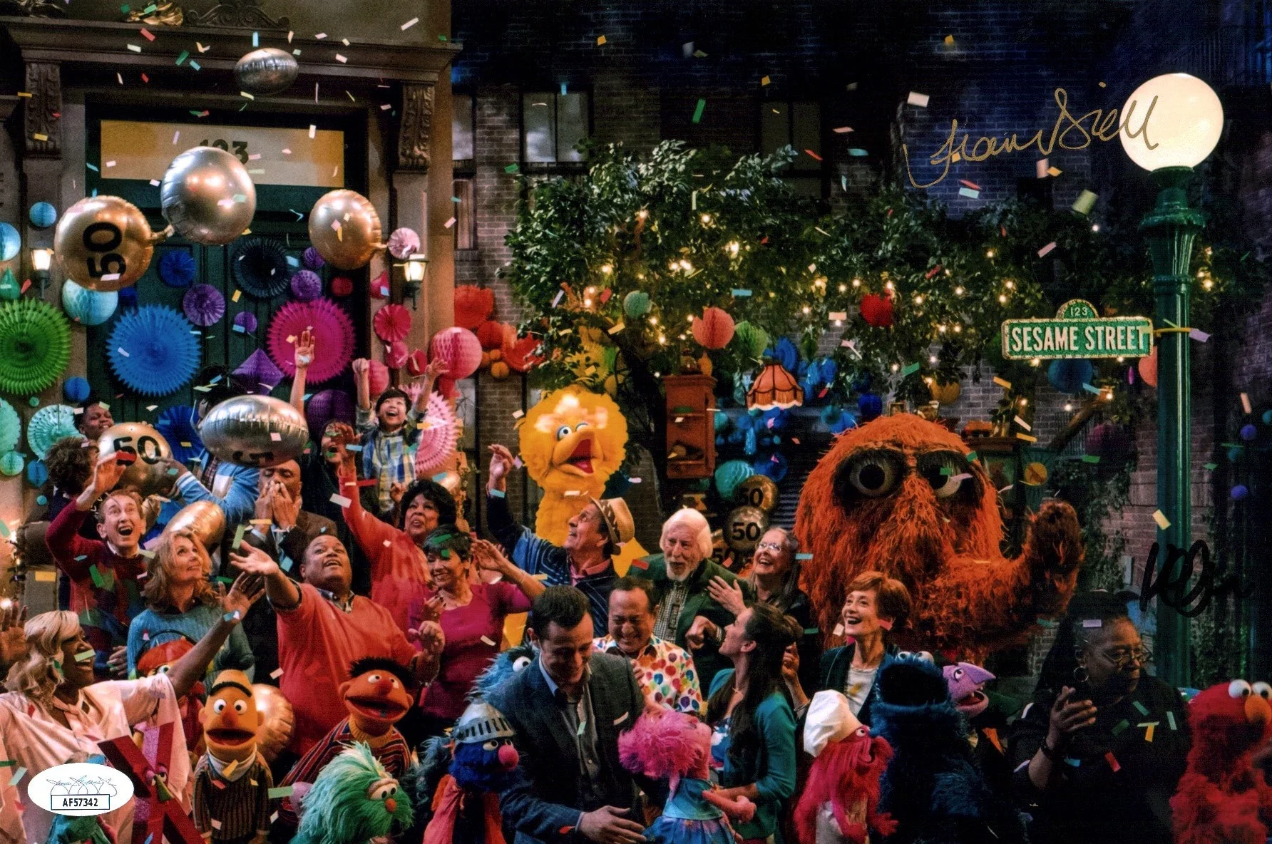 Sesame Street 8x12 Photo Signed Clash Brill JSA Certified Autograph