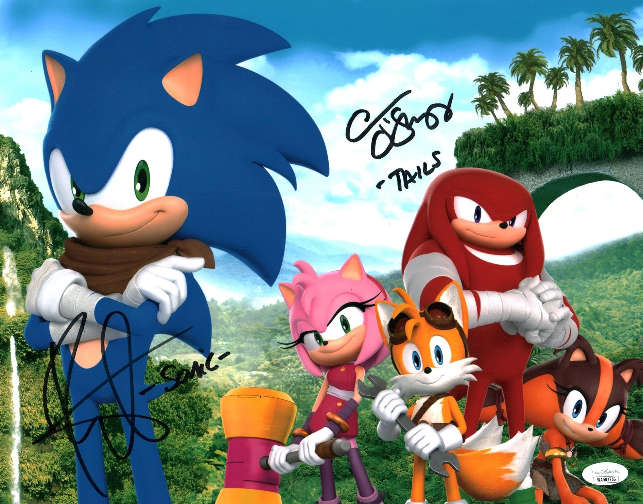 Sonic 11x14 Photo Poster Cast x2 Signed Smith, O'Shaughnessey JSA Certified Autograph - Image 5