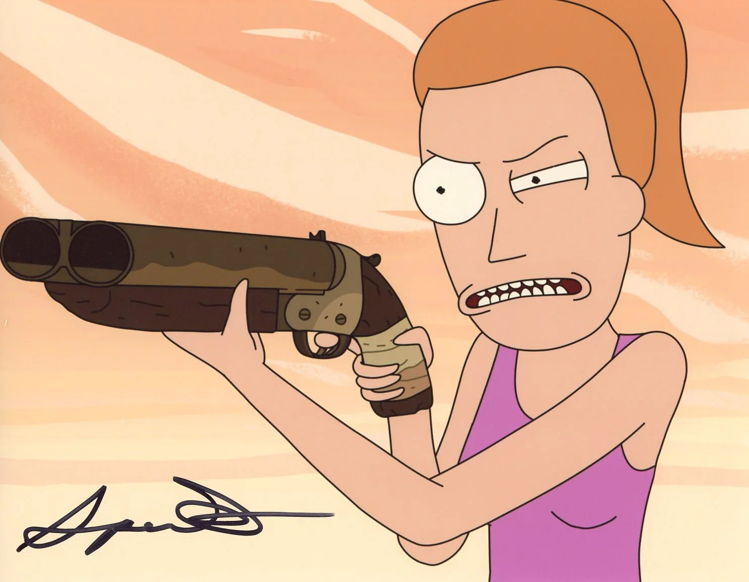 Spencer Grammer Rick and Morty 8x10 Signed Photo JSA Certified Autograph