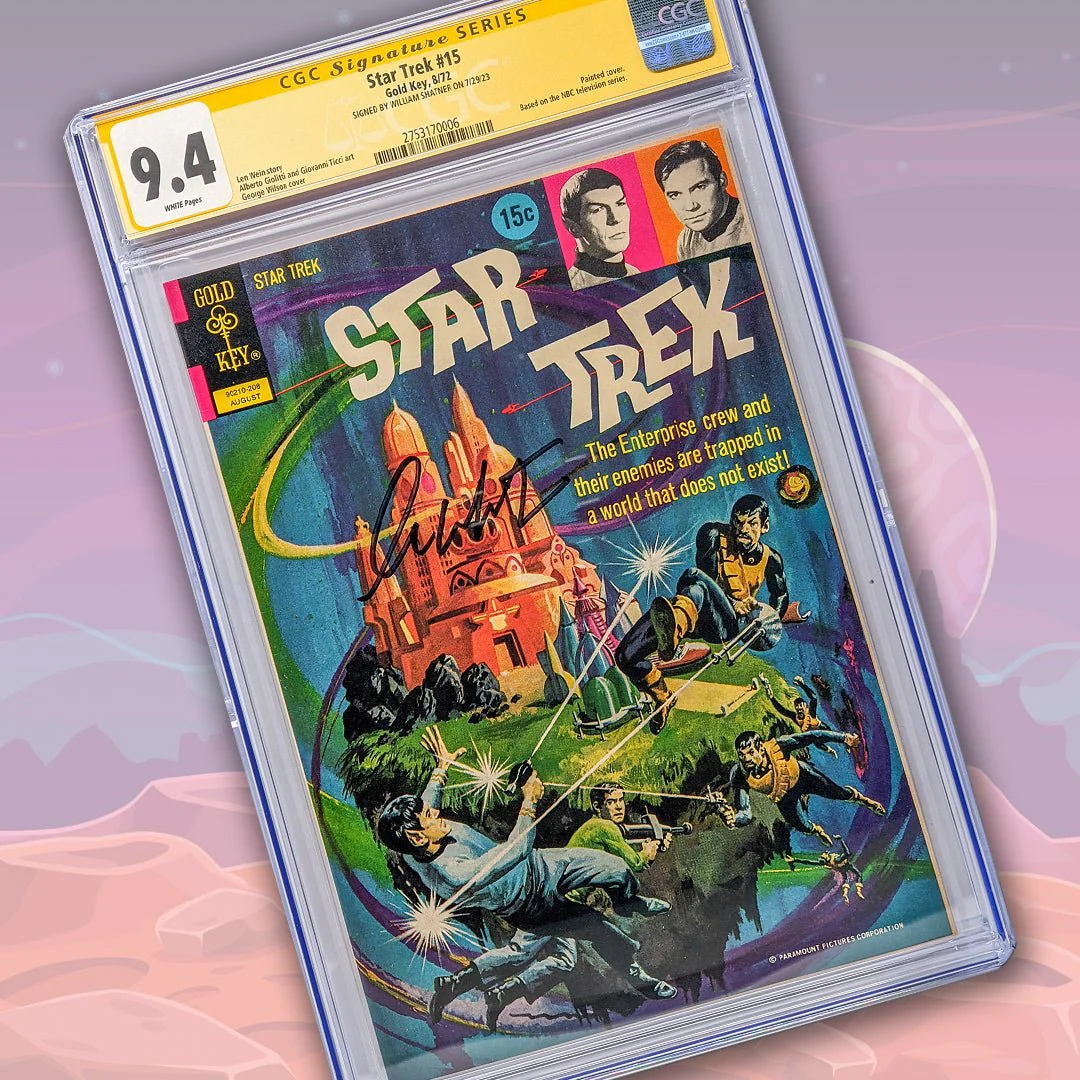 Star Trek #15 Gold Key CGC Signature Series 9.4 Signed William Shatner
