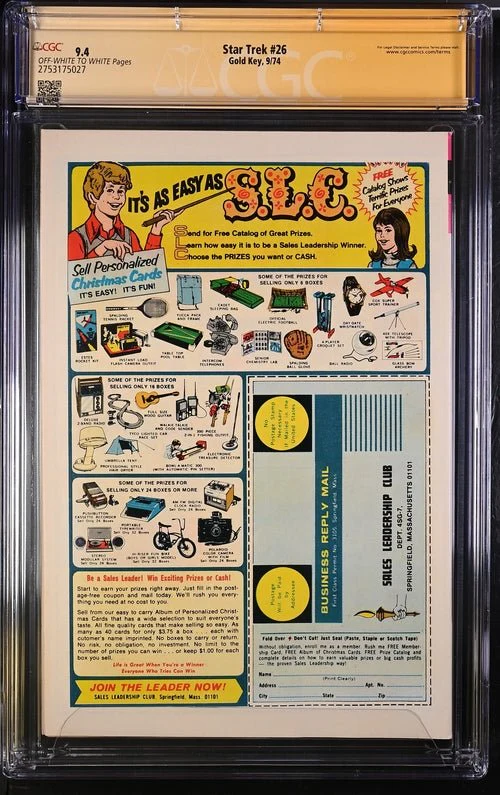 Star Trek #26 Gold Key CGC Signature Series 9.4 Cast x2 Signed Koenig, Shatner - Image 3