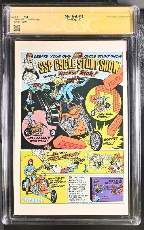 Star Trek #42 Gold Key CGC Signature Series 9.4 Cast x2 Signed Koenig, Shatner - Image 3