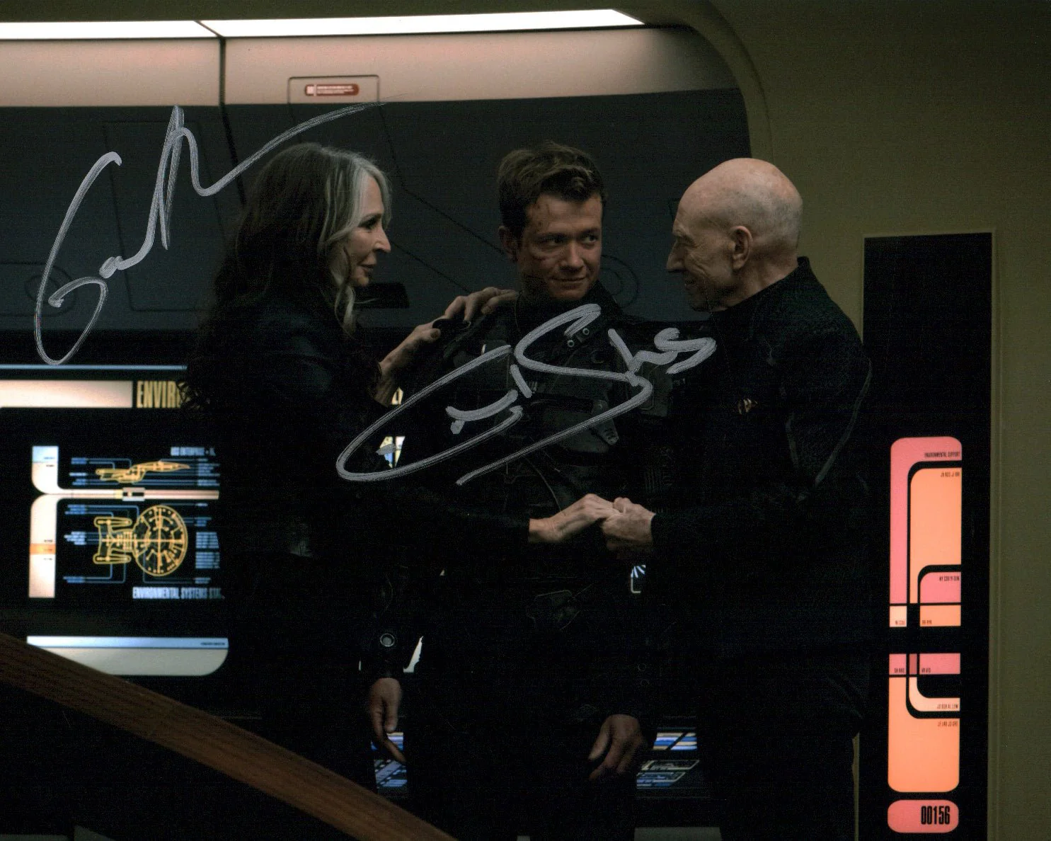 Star Trek Picard 8x10 Photo Cast x2 Signed McFadden, Speleers JSA Certified Autograph