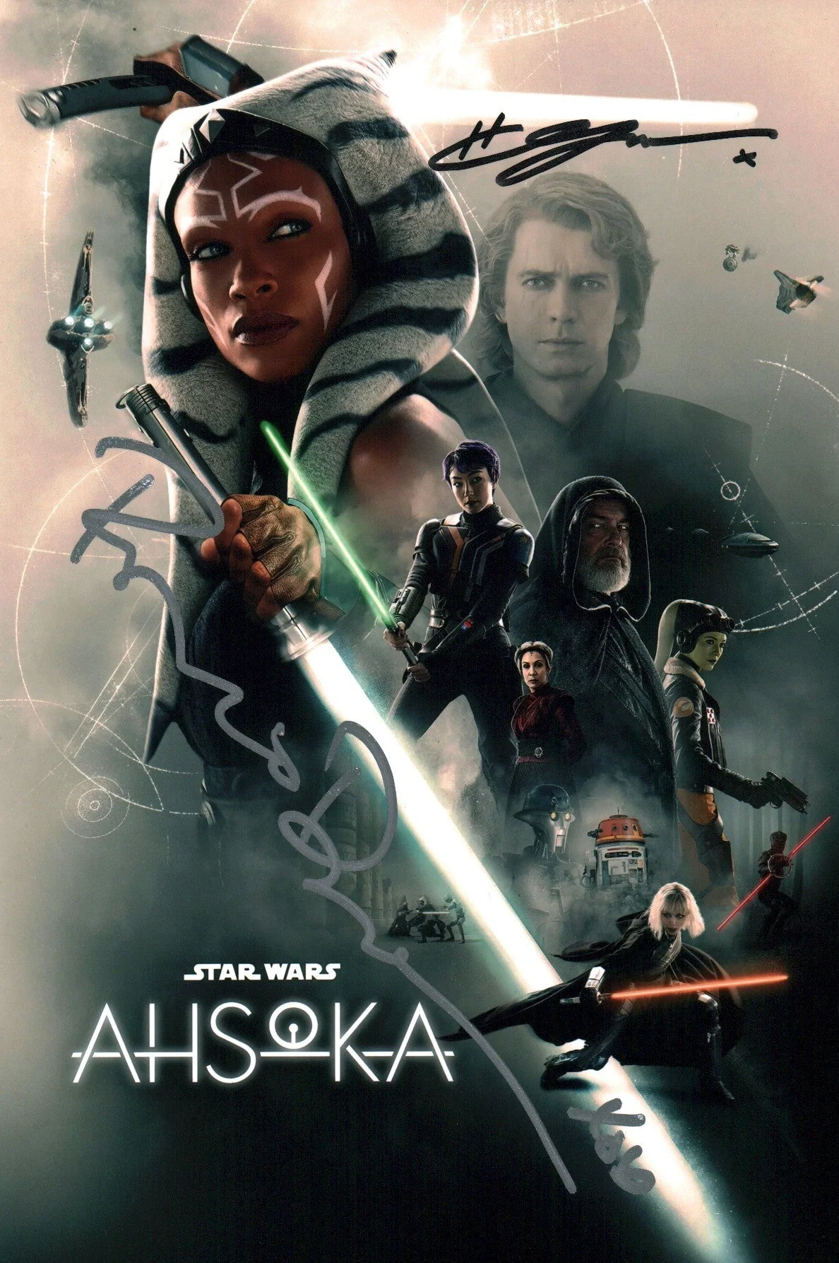 Star Wars 8x12 Signed Hayden Christensen, Rosario Dawson  Photo JSA Certified Autograph - Image 2