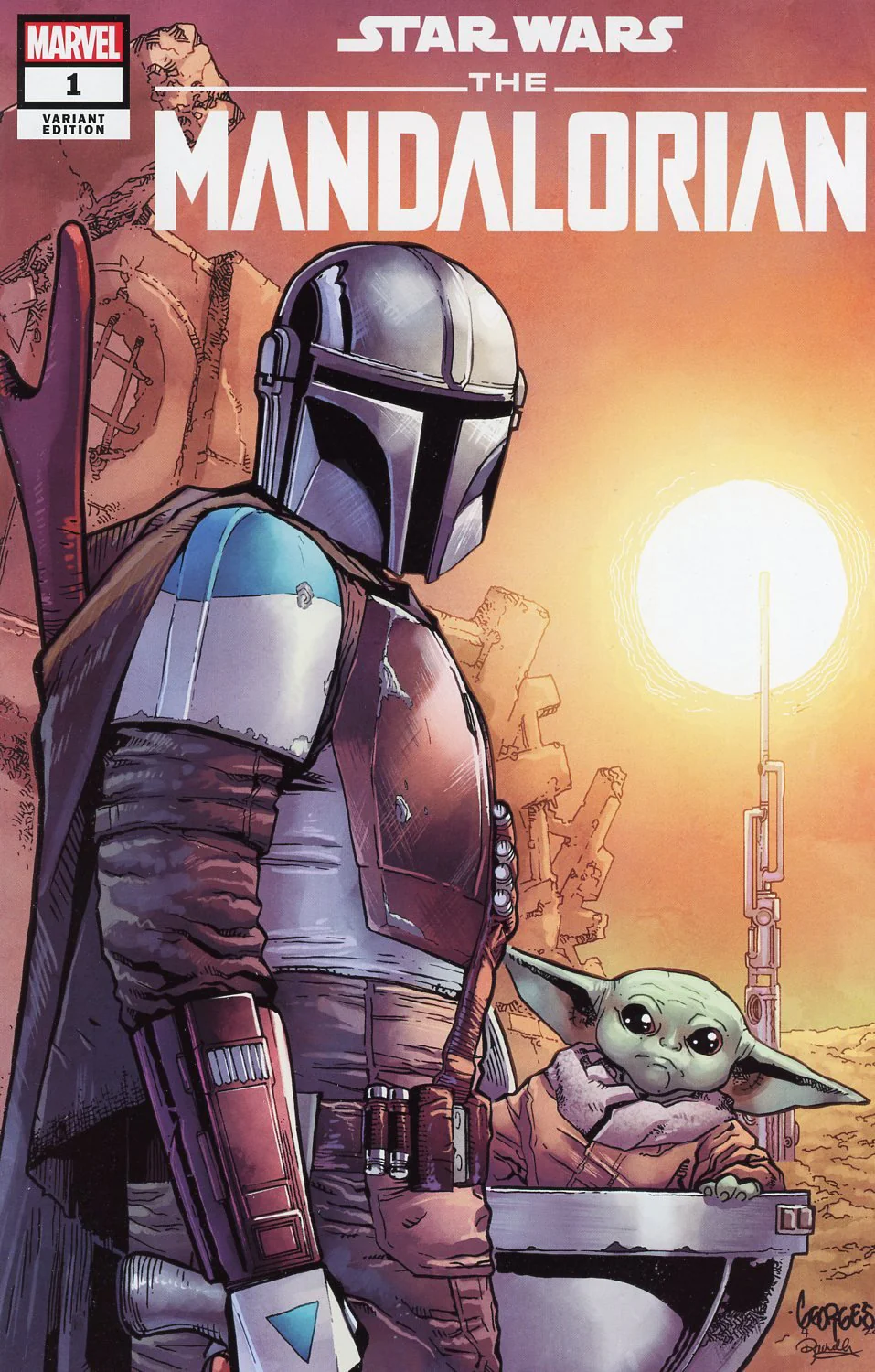 Star Wars: The Mandalorian #1 GalaxyCon Exclusive Variant Comic Book - Image 2