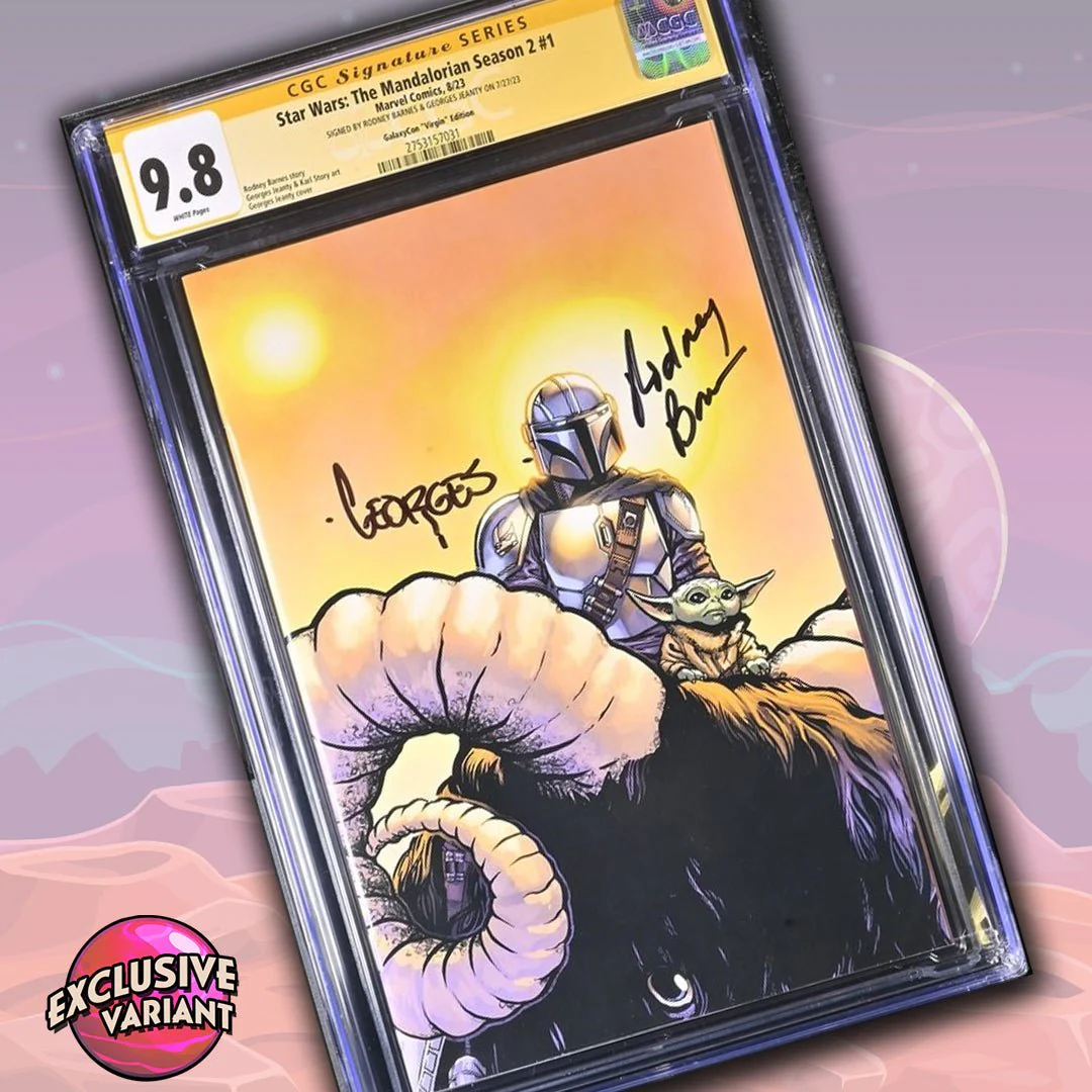 Star Wars The Mandalorian Season 2 #1 Marvel Comics CGC Signature Series 9.8 Signed Barnes, Jeanty