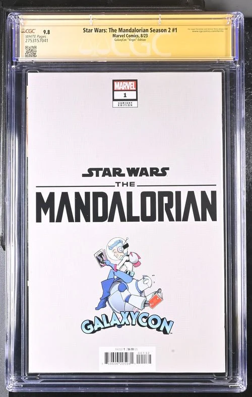 Star Wars The Mandalorian Season 2 #1 Marvel Comics CGC Signature Series 9.8 Signed Barnes, Jeanty - Image 11