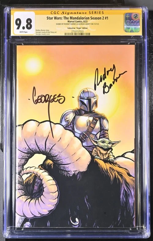 Star Wars The Mandalorian Season 2 #1 Marvel Comics CGC Signature Series 9.8 Signed Barnes, Jeanty - Image 14