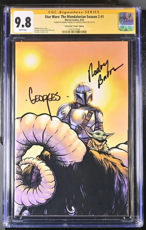 Star Wars The Mandalorian Season 2 #1 Marvel Comics CGC Signature Series 9.8 Signed Barnes, Jeanty - Image 16