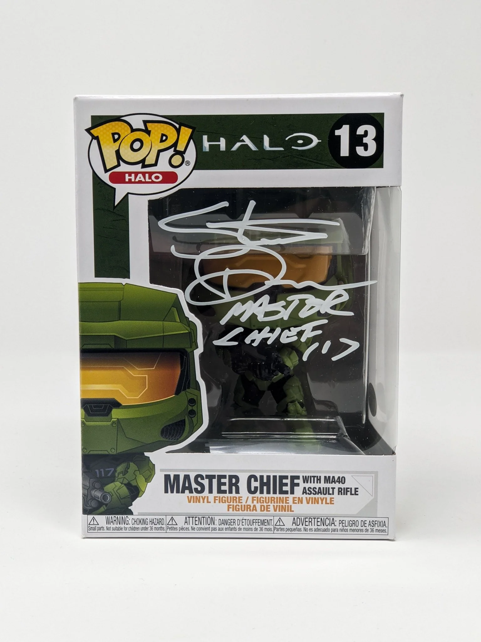 Steve Downes Halo Master Chief MA40 Assault Rifle #13 Signed Funko Pop JSA Certified Autograph - Image 3