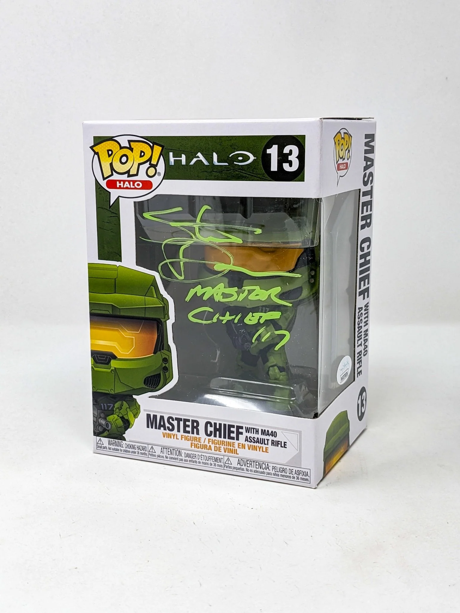 Steve Downes Halo Master Chief MA40 Assault Rifle #13 Signed Funko Pop JSA Certified Autograph - Image 5